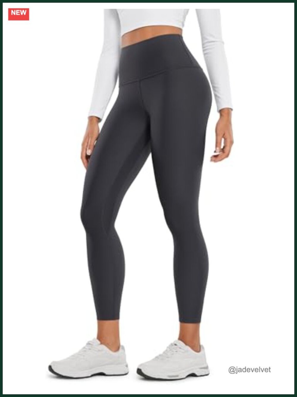 Thermal Fleece Lined Leggings 25'' - High Waist Yoga Pants with Pocket